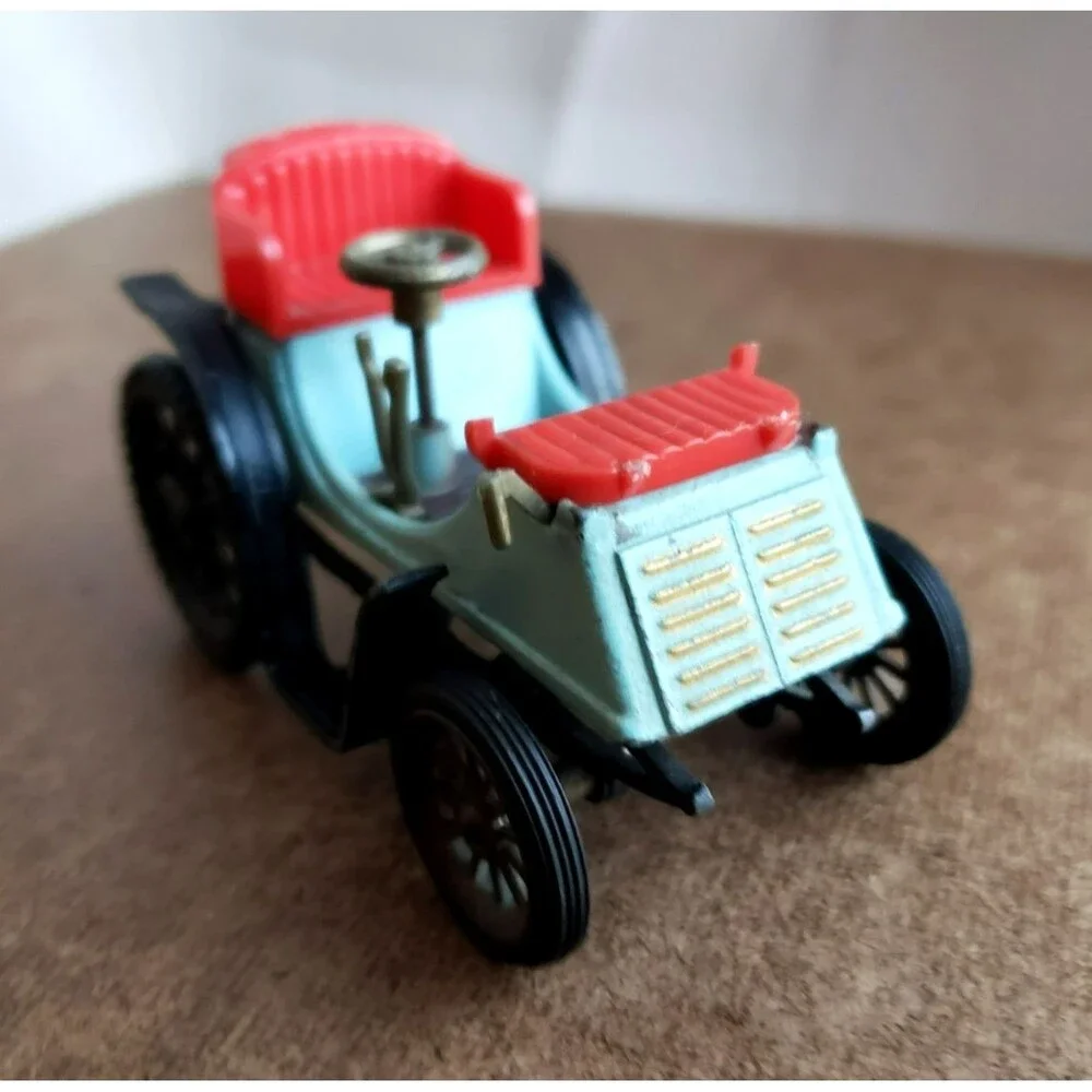 GAMA TOY DIECAST 2 Seater Light Blue Body Red Seat & White Canopy 1:46 W GERMANY